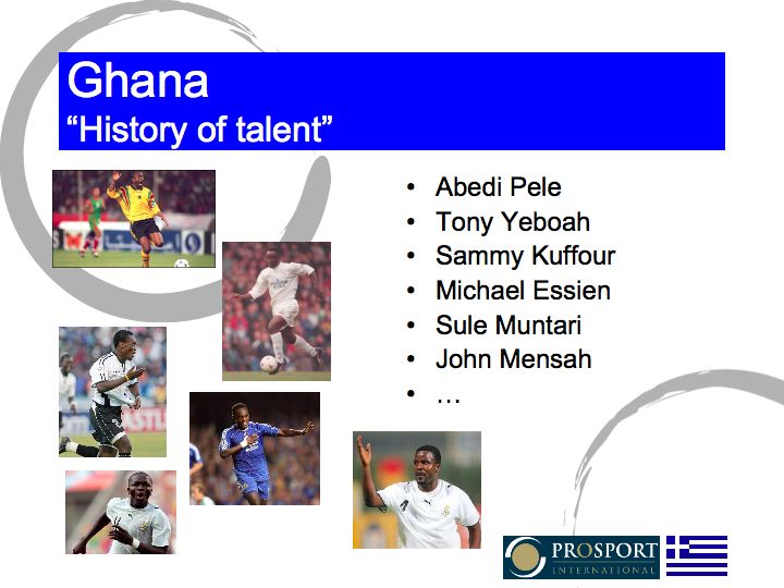 Ghana, history of talent