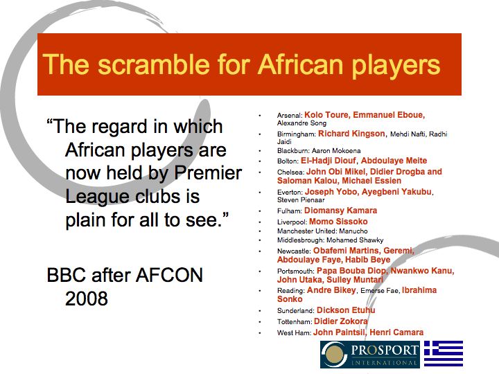 The scramble for African players
