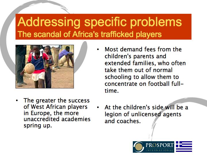 Trafficking of players